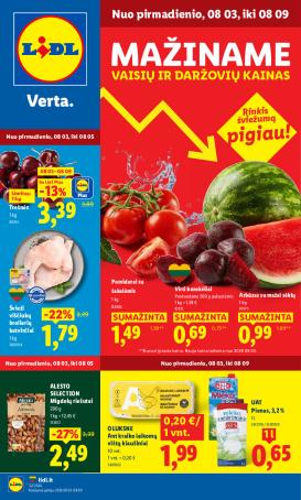 lidl - MAISTO PREKIŲ PASIŪLYMAI (2026-08-03 - 2026-08-09)