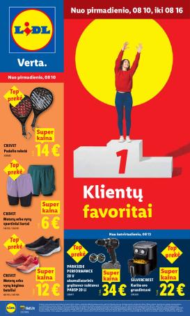 lidl - NE MAISTO PREKIŲ PASIŪLYMAI (2026-08-10 - 2026-08-16)