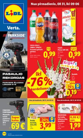 lidl - MAISTO PREKIŲ PASIŪLYMAI (2026-08-31 - 2026-09-06)