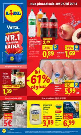 lidl - MAISTO PREKIŲ PASIŪLYMAI (2026-09-07 - 2026-09-13)