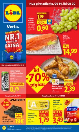 lidl - MAISTO PREKIŲ PASIŪLYMAI (2026-09-14 - 2026-09-20)