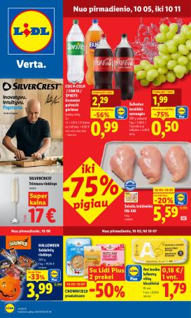 lidl - MAISTO PREKIŲ PASIŪLYMAI (2026-10-05 - 2026-10-11)