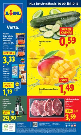 lidl - LIDL - Maisto prekių pasiūlymai (2025 10 09 - 2025 10 12)