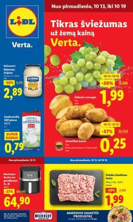 lidl - LIDL - Maisto prekių pasiūlymai (2025 10 13 - 2025 10 19)