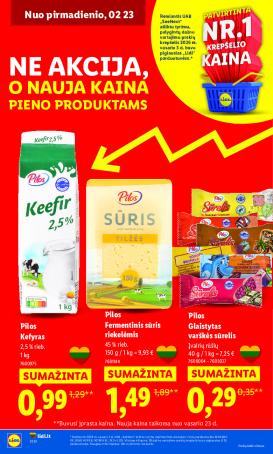lidl - Ne akcija, o nauja kaina (2026-01-05 - 2026-03-09)