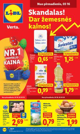 lidl - MAISTO PREKIŲ PASIŪLYMAI (2026-03-16 - 2026-03-22)