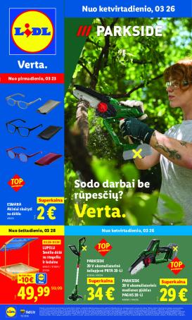 lidl - NE MAISTO PREKIŲ PASIŪLYMAI (2026-03-23 - 2026-03-29)