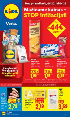 lidl - MAISTO PREKIŲ PASIŪLYMAI (2026-04-20 - 2026-04-26)