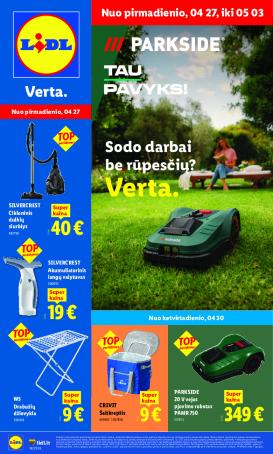 lidl - NE MAISTO PREKIŲ PASIŪLYMAI (2026-04-27 - 2026-05-03)