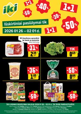 iki - Specialūs pasiūlymai IKI parduotuvės klientams (2026-01-26 - 2026-02-01)