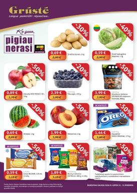 gruste - GRŪSTĖ - Ko gero pigiau nerasi (2026 07 21 - 2026 07 31)