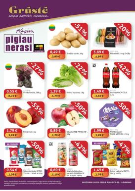gruste - GRŪSTĖ - Ko gero pigiau nerasi (2026 08 21 - 2026 08 31)