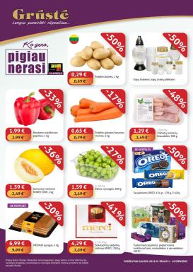 gruste - GRŪSTĖ - Ko gero pigiau nerasi (2026 10 01 - 2026 10 10)