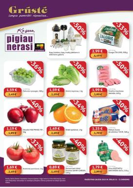 gruste - GRŪSTĖ - Ko gero pigiau nerasi (2025 10 21 - 2025 10 31)