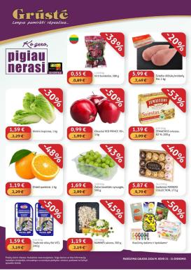 gruste - GRŪSTĖ - Ko gero pigiau nerasi (2026 03 21 - 2026 03 31)