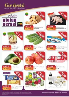 gruste - GRŪSTĖ - Ko gero pigiau nerasi (2026 04 21 - 2026 04 30)
