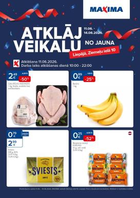 maxima - MAXIMA - Atklāj veikalu, Liepāja, Ziemeļu iela 10 (11.06.2026 - 14.06.2026)