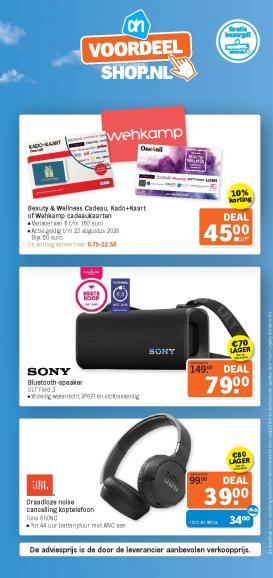 albert-heijn - Albert Heijn - Voordeelshop folder voor volgende week van maandag 17-08-2026 tot zondag 23-08-2026