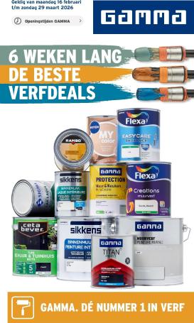 gamma - De Gamma folder geldig vanaf 16-02-2026 t/m 29-03-2026