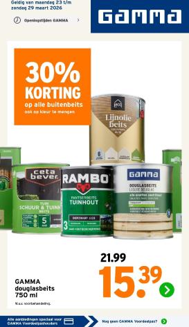 gamma - De Gamma folder geldig vanaf 23-03-2026 t/m 29-03-2026