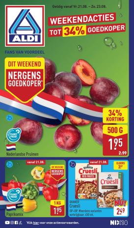 aldi - Huidige ALDI - Weekendfolder folder geldig van donderdag 20-08-2026 tot zondag 23-08-2026