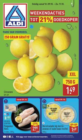 aldi - ALDI - Weekend folder voor volgende week van vrijdag 09-10-2026 tot zondag 11-10-2026