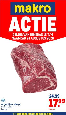 makro - Huidige Makro Actie folder geldig van dinsdag 18-08-2026 tot maandag 24-08-2026