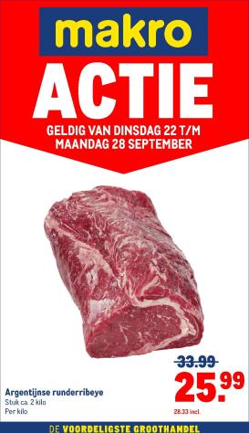 makro - Huidige Makro - Versdeals folder geldig van dinsdag 22-09-2026 tot maandag 28-09-2026