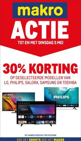 makro - Huidige Makro - Actie TV's folder geldig van dinsdag 07-04-2026 tot dinsdag 05-05-2026