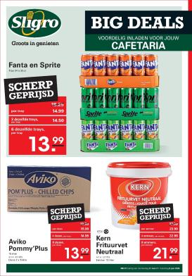 sligro - Toekomstige Sligro - Big Deals Cafetaria folder geldig van donderdag 21-05-2026 tot maandag 08-06-2026