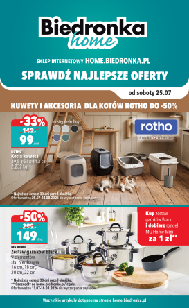 biedronka - Aktualna gazetka Biedronka - Home ważna od 25.07.2026 do 31.08.2026