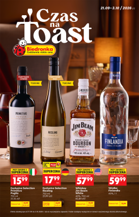 biedronka - Aktualna gazetka Biedronka - Alkohol ważna od 21.09.2026 do 03.10.2026