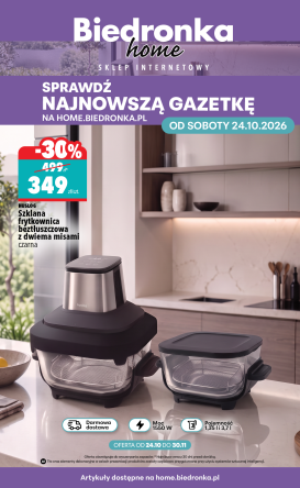 biedronka - Aktualna gazetka Biedronka - Home ważna od 24.10.2026 do 30.11.2026