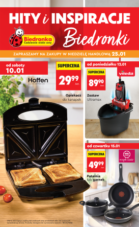 biedronka - Gazetka Biedronka - Hity i inspiracje - ważna od 10.01. do 28.01.