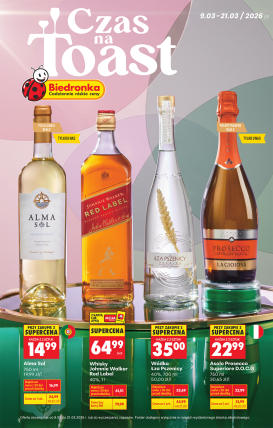 biedronka - Gazetka Biedronka - Czas na toast - ważna od 09.03.2026 do 21.03.2026