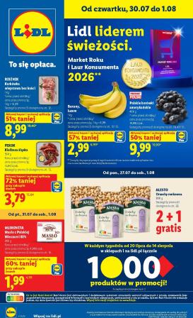 lidl - Nowa gazetka Lidl ważna od 30.07.2026 do 01.08.2026