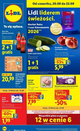 lidl - Aktualna gazetka Lidl ważna od 20.08.2026 do 22.08.2026