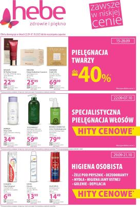 hebe - Gazetka Hebe - ważna od 22.09. do 07.10.