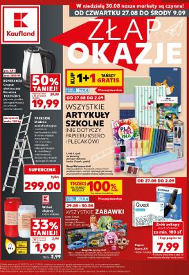 kaufland - Nowa gazetka Kaufland - Okazje ważna od 27.08.2026 do 09.09.2026