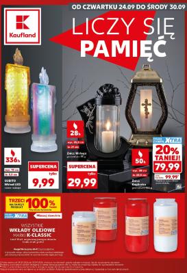 kaufland - Nowa gazetka Kaufland - Katalog Znicze ważna od 24.09.2026 do 30.09.2026