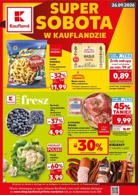 kaufland - Aktualna gazetka Kaufland - Super Sobota ważna od 24.09.2026 do 26.09.2026