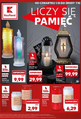 kaufland - Nowa gazetka Kaufland - Katalog Znicze ważna od 01.10.2026 do 07.10.2026