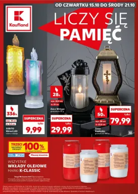 kaufland - Nowa gazetka Kaufland - Katalog Znicze ważna od 15.10.2026 do 21.10.2026