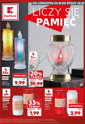 kaufland - Nowa gazetka Kaufland - Katalog Znicze ważna od 22.10.2026 do 28.10.2026