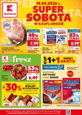 kaufland - Nowa gazetka Kaufland - Super Sobota ważna od 18.04.2026 - 18.04.2026