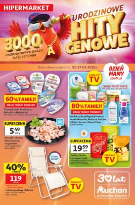 auchan - Nowa gazetka Hipermarket Auchan ważna od 21.05.2026 do 27.05.2026