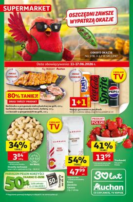 auchan - Nowa gazetka Supermarket Auchan ważna od 11.06.2026 do 17.06.2026