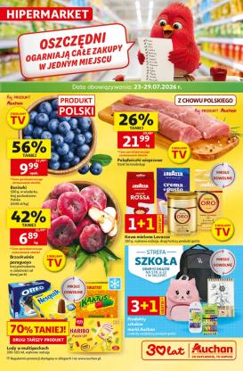auchan - Nowa gazetka Hipermarket Auchan ważna od 23.07.2026 do 29.07.2026