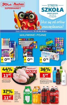 auchan - Nowa gazetka Supermarket Auchan ważna od 13.08.2026 do 19.08.2026