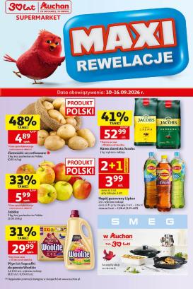 auchan - Nowa gazetka Auchan - Gazetka 30 Lat Supermarket Auchan ważna od 10.09.2026 do 16.09.2026